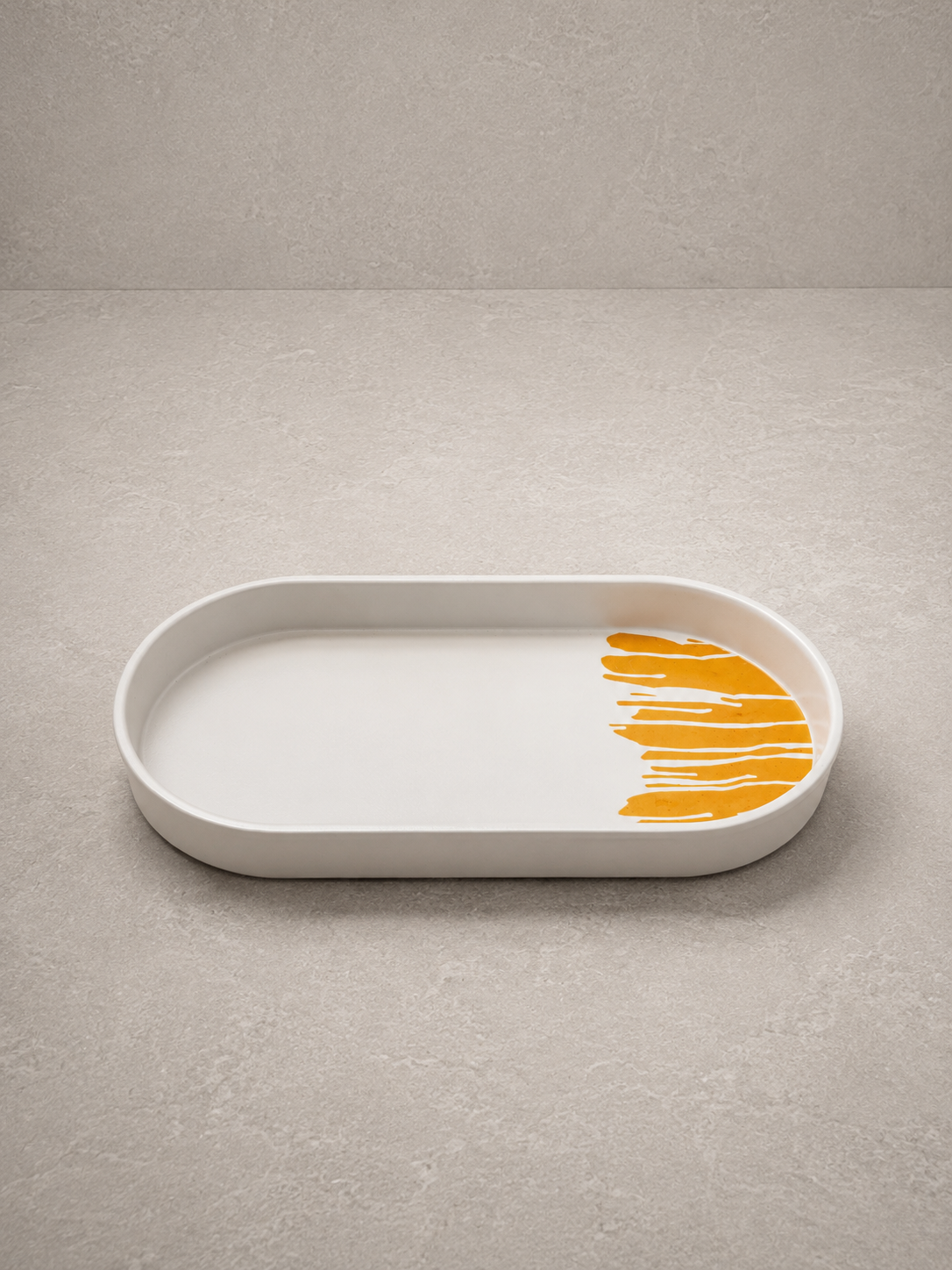 Ice Suny Oval Melamin Sunum Tabak 25,40 Cm