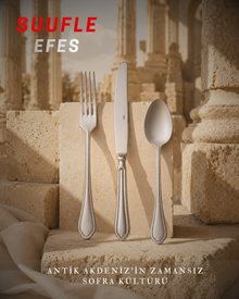 SUUFLE EFES 12 Kişilik 72 Parça Çatal Kaşık Bıçak Takımı