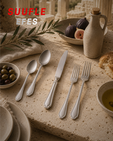 SUUFLE EFES 12 Kişilik 36 Parça Çatal Kaşık Bıçak Takımı