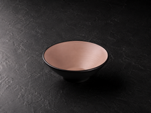 Simple Gold Yuvarlak Melamin Sunum Kasesi 19 Cm
