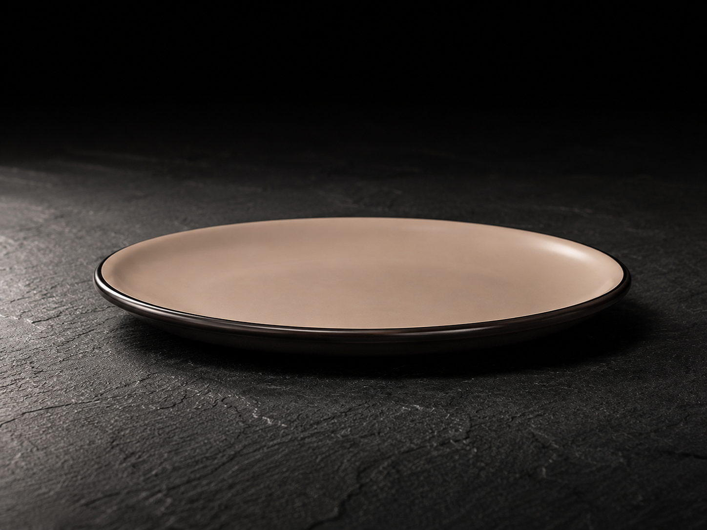 Simple Gold Yuvarlak Sunum Tabak 26 Cm