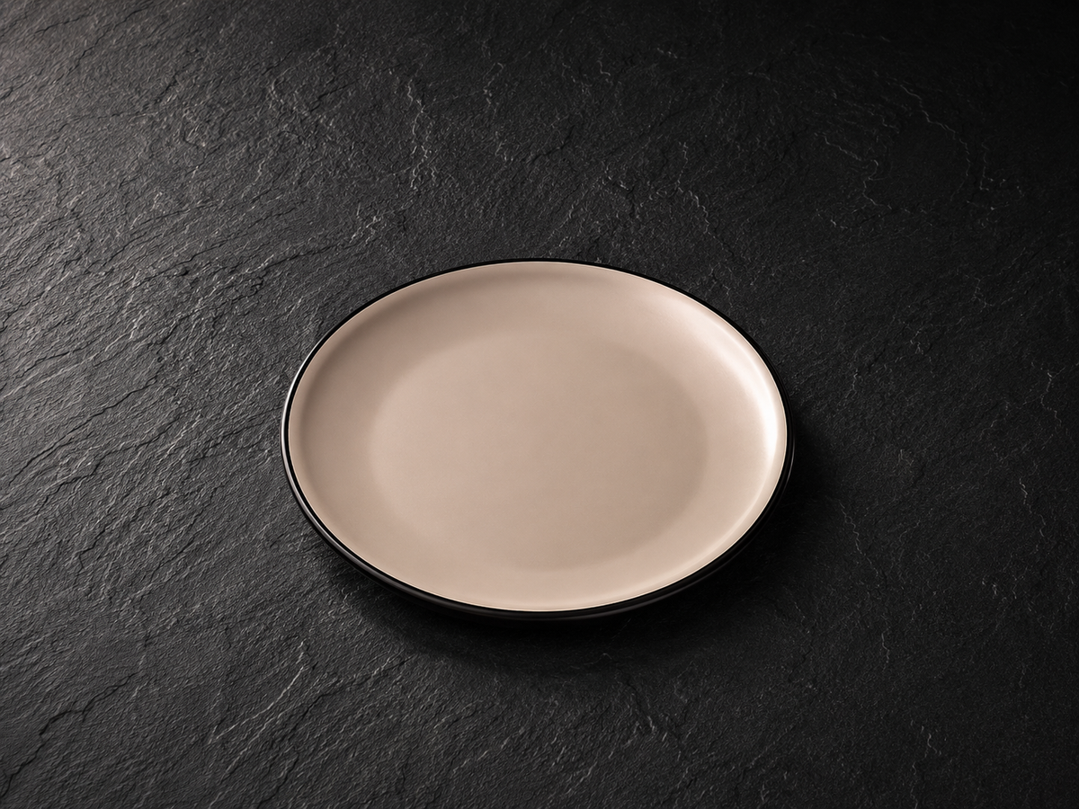 Simple Gold Yuvarlak Sunum Tabak 26 Cm