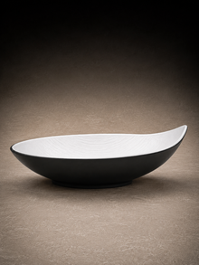 Simple Dark Melamin Damla Sunum Kase 28 Cm