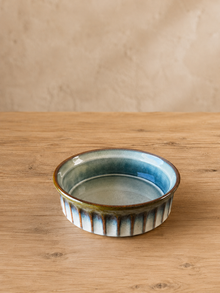Yuvarlak Fırın Kabı 22,5x6,5 Cm Reaktif Yeşil& Beyaz