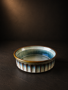 Yuvarlak Fırın Kabı 22,5x6,5 Cm Reaktif Yeşil& Beyaz