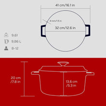 Lava Döküm Yuvarlak Tencere  Çap(Ø) 32cm